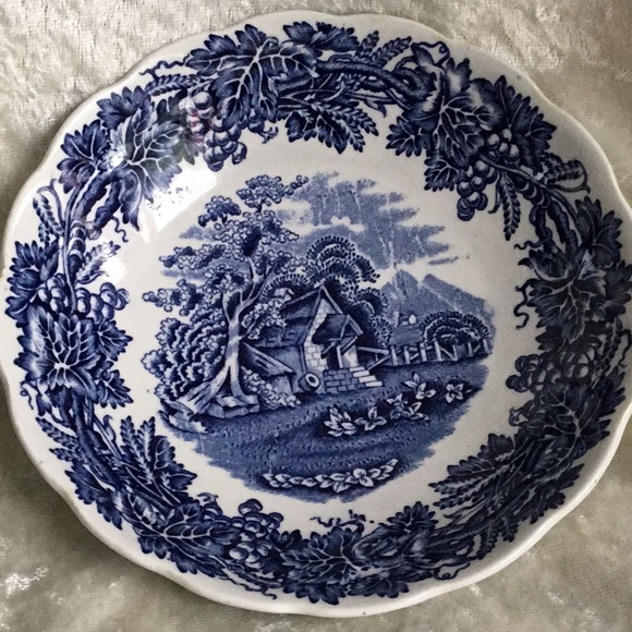 VINTAGE ~ Booths “British Scenery” A 8024 5 1/4” bowls SET OF THREE (3) - Picture 4 of 6